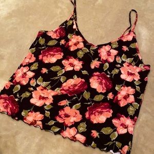 Flower crop top